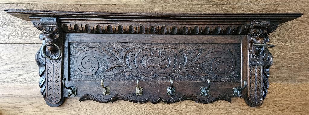 antiek houten kapstok, Huis en Inrichting, Woonaccessoires | Kapstokken, Gebruikt, 100 tot 150 cm, Hout, Ophalen