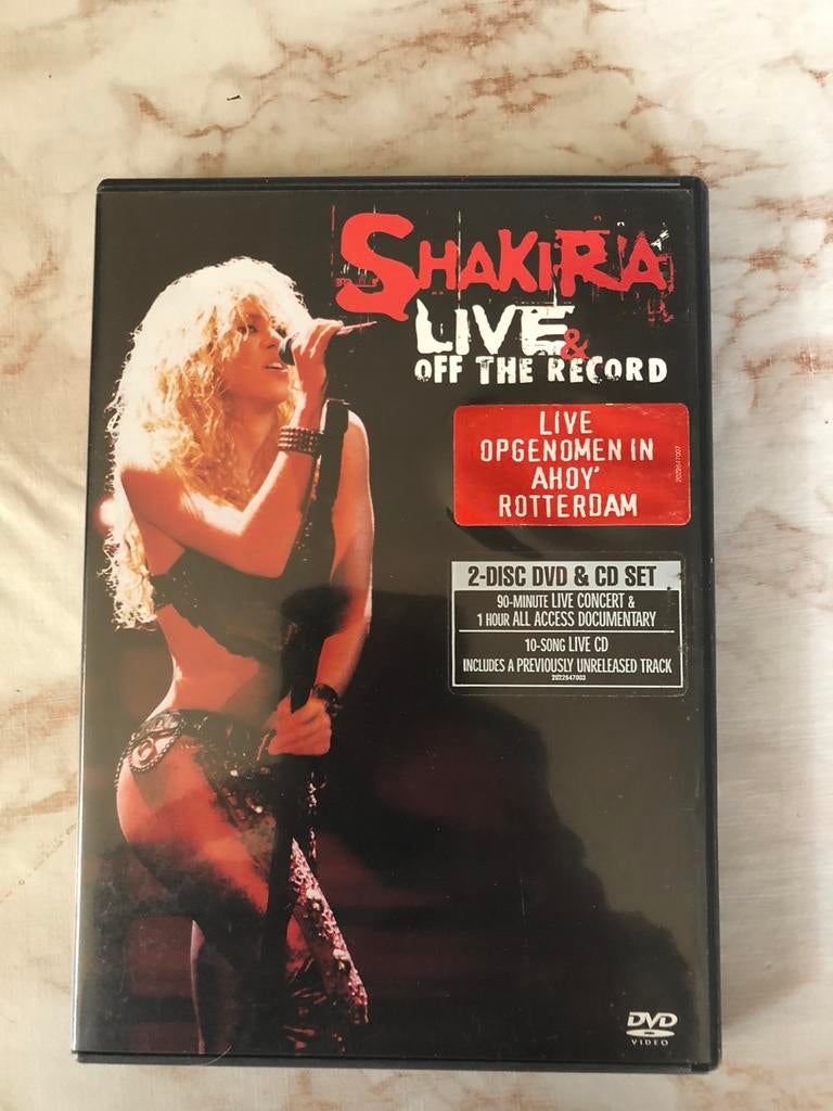 Dvd Shakira live in concert (Ahoy), Alle leeftijden, Ophalen of Verzenden, Zo goed als nieuw