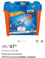 Hot Wheels Track Builder Set plus Mario Kart, Ophalen, Zo goed als nieuw, Handmatig, Hot Wheels