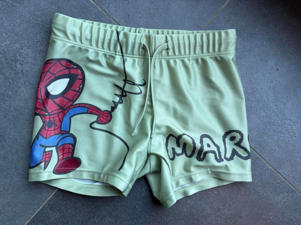 Gratis groene Spiderman zwembroek H&M maat 110/116, Ophalen, Gebruikt, Jongen, Zwembroek
