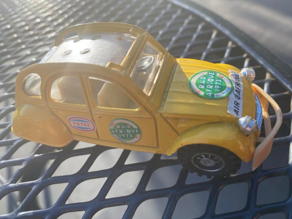 Citroën 2CV "Raid Afrique 1973" - Lelijke Eend Rally Model, Ophalen of Verzenden, Gebruikt