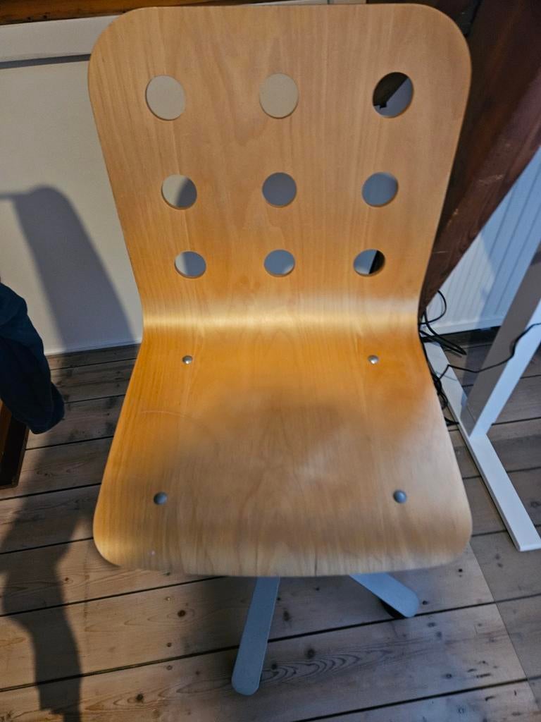 Ikea bureaustoel van hout, verstelbaar, Ophalen, Gebruikt, Overige kleuren, Bureaustoel