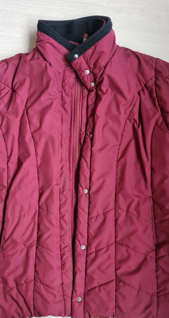 Dames winterjas, maat 50, bordeau, Kleding | Dames, Jassen | Winter, Gedragen, Maat 46/48 (XL) of groter, Rood, Ophalen of Verzenden