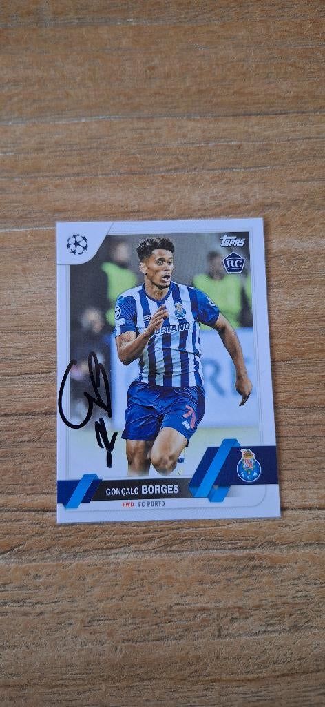 Topps trading card met handtekening Goncalo Borges Feyenoord, Ophalen of Verzenden, Nieuw, Feyenoord, Spelerskaart