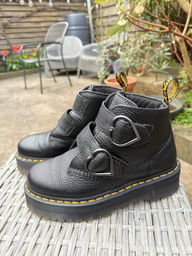 Dr. Martens Devon, zwart, maat 39 (vallen klein), Kleding | Dames, Schoenen, Verzenden, Zwart, Lage of Enkellaarzen, Zo goed als nieuw