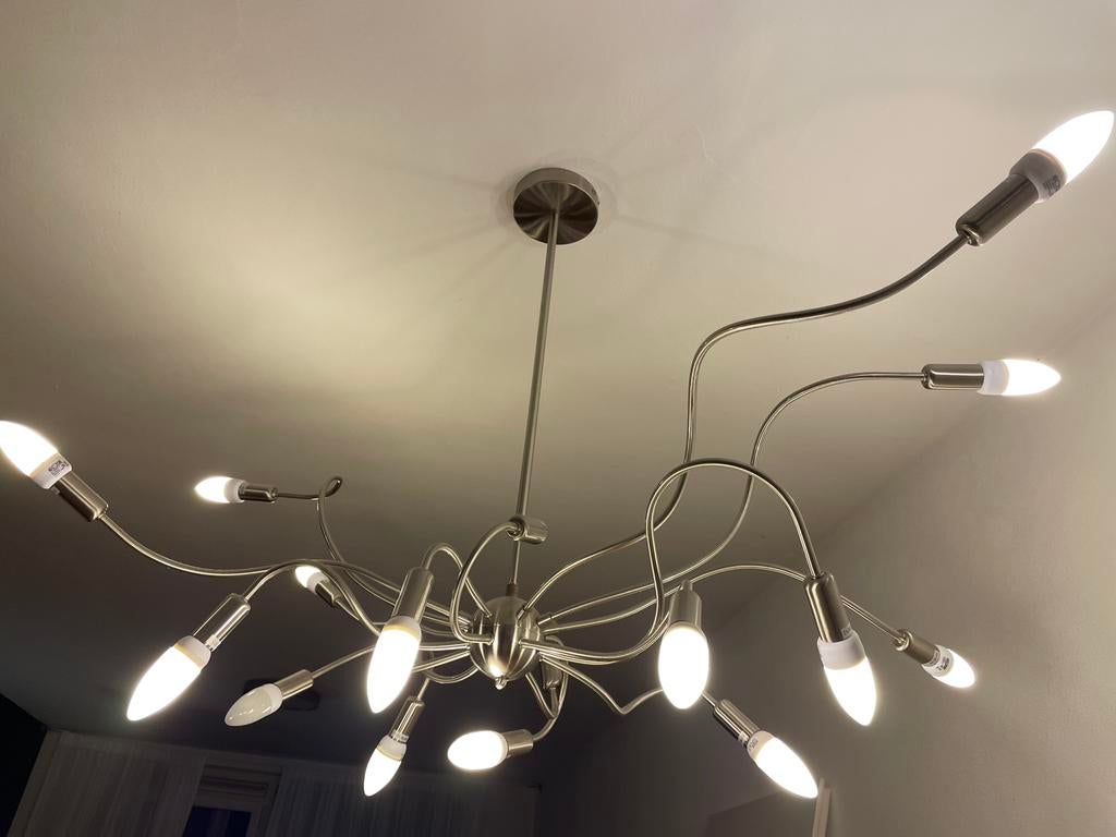 Chroom kroonluchter, Ophalen, Gebruikt, Overige materialen