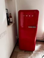 SMEG koelkast rood retro, Ophalen, Gebruikt, 200 liter of meer, 60 cm of meer