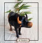 Houten waterbuffel – Kenia, 19 cm lang, Antiek en Kunst, Kunst | Beelden en Houtsnijwerken, Ophalen of Verzenden