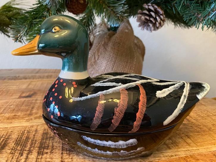 Vintage Michel Caugant pate Terrine Eend Pasen cadeau, Antiek en Kunst, Antiek | Keukenbenodigdheden, Ophalen of Verzenden