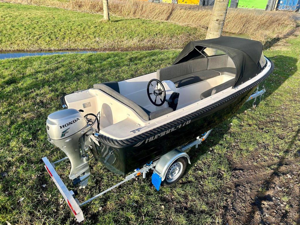 Admiral 470| 8 pk Honda 4 takt| compleet nieuwstaat!, Watersport en Boten, Sloepen, Gebruikt, Tot 10 pk, 3 tot 6 meter, Buitenboordmotor