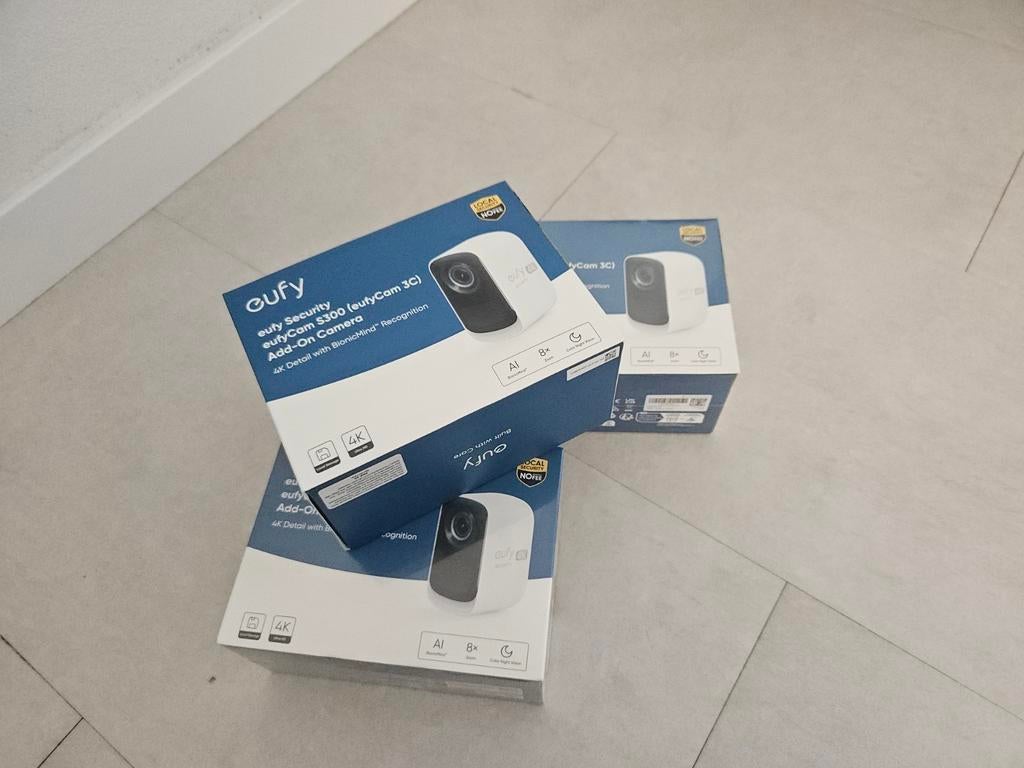 Eufy Security S300 (eufyCam 3C) Add-On Camera 4K GESEALD, Ophalen of Verzenden, Nieuw, Buitencamera