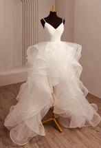 SUPERSALE  kort lang trouwjurk  34 36 38 €349, Ophalen, Nieuw, Wit, Trouwjurk