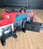 Nintendo Switch grijs + Pro Controller + doos + factuur, Ophalen of Verzenden, Zo goed als nieuw, Met 1 controller, Switch 2019 Upgrade