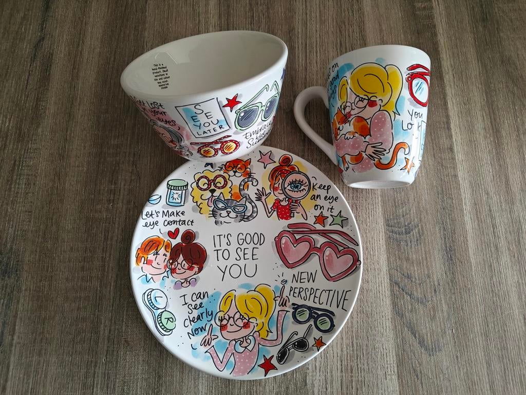 Blond Amsterdam Oogmeetwerken Setje, Ophalen of Verzenden, Nieuw, Aardewerk, Blond Amsterdam