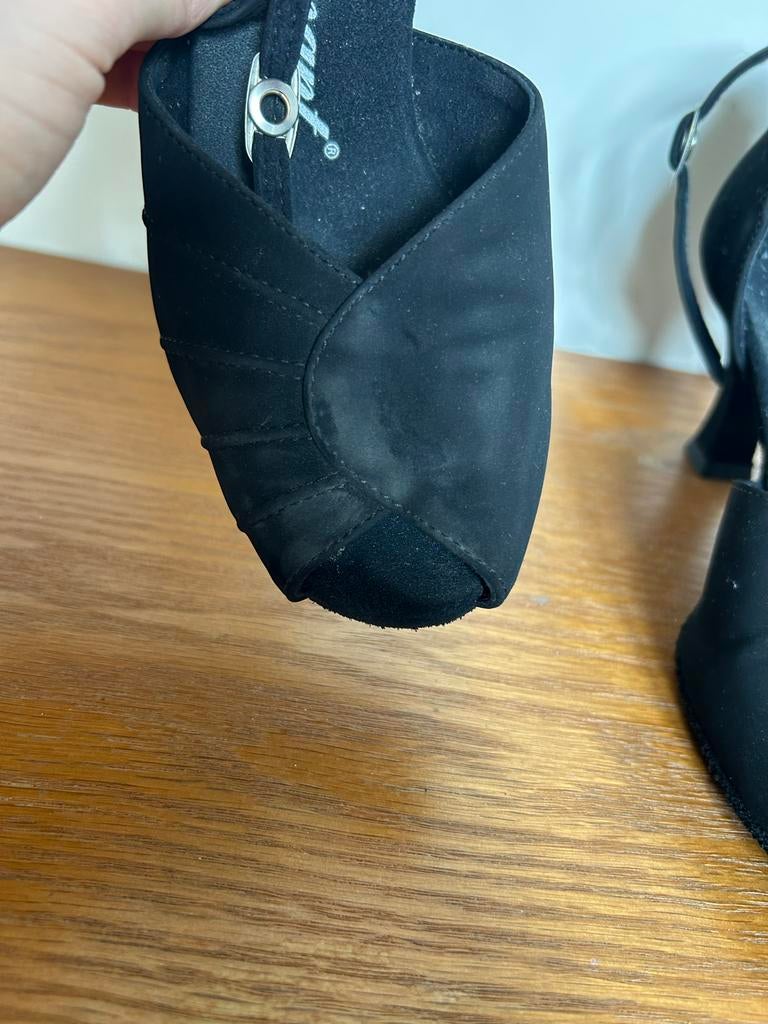 Diamant dansschoenen zwart maat 4/37, Ophalen of Verzenden, Gedragen, Zwart, Dansschoenen