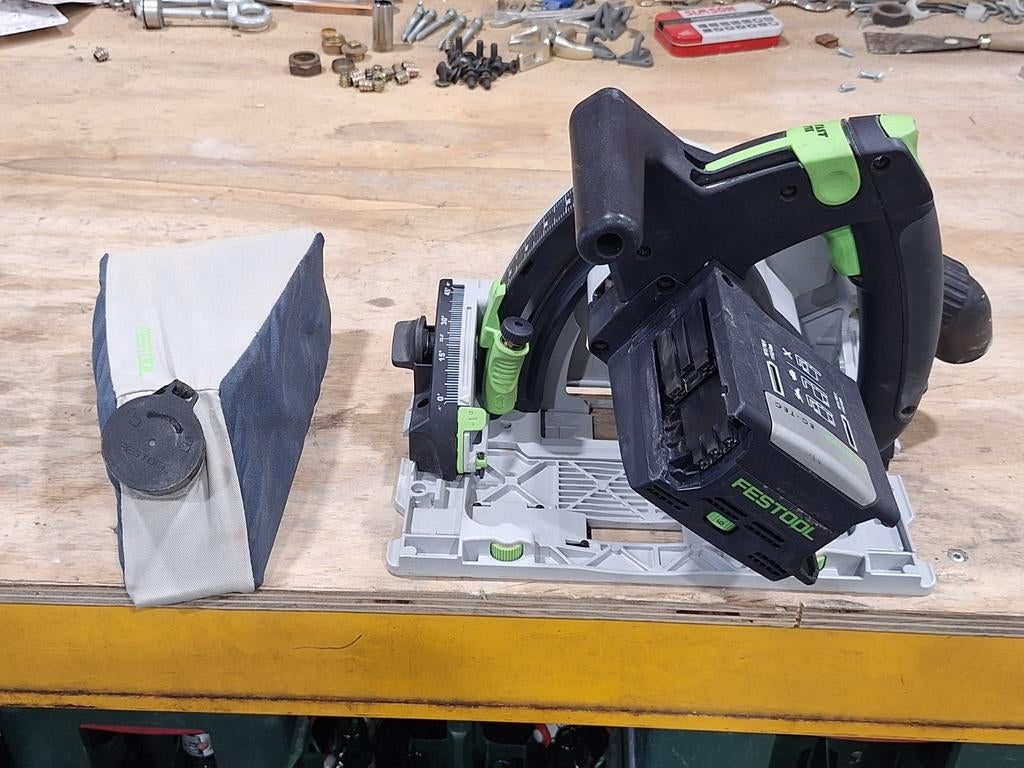 Festool accu invalzaag, Doe-het-zelf en Verbouw, Ophalen of Verzenden, 1200 watt of meer, Invalzaag, 30 tot 70 mm