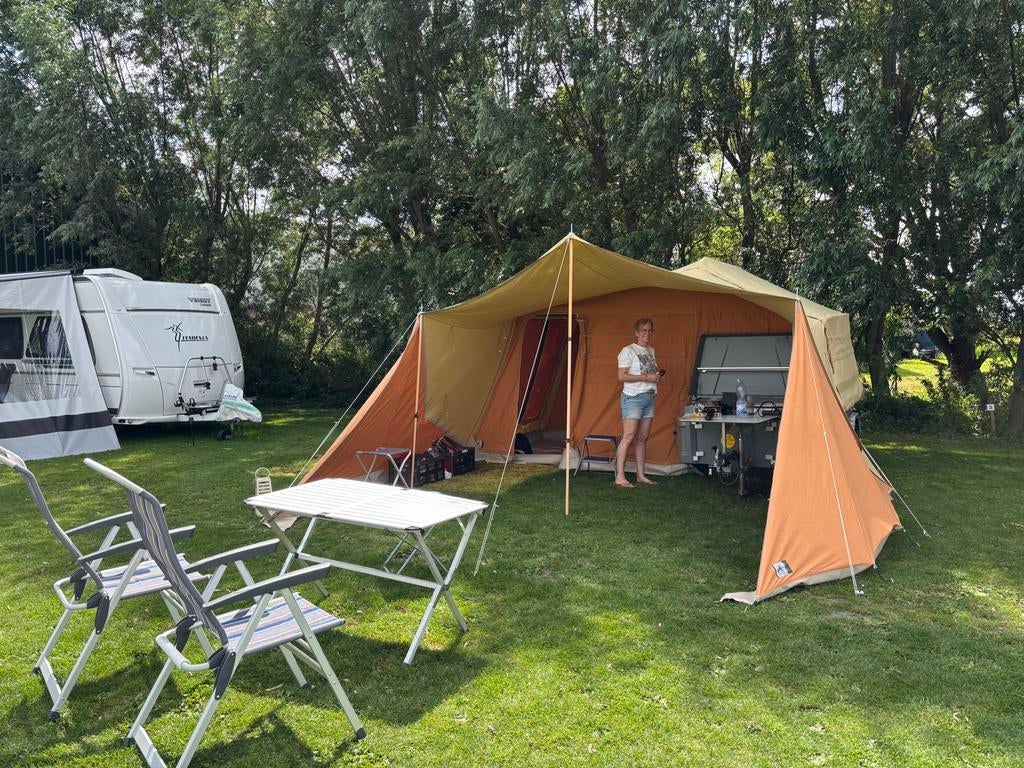 Aart Kok tenttrailer - zambezi river lodge XL bed BOVAG 2025, Ophalen, Zo goed als nieuw, Tot en met 4