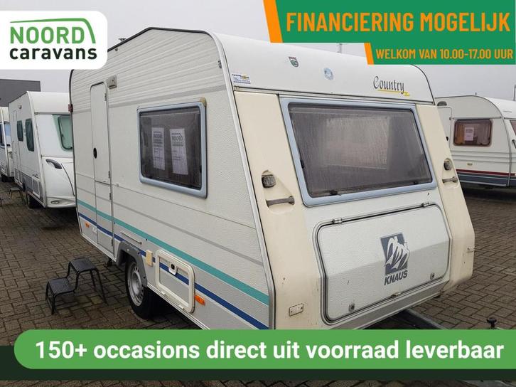 KNAUS COUNTRY 350 VOORTENT + TREINZIT + LICHTGEWICHT, Caravans en Kamperen, Caravans, Bedrijf, tot en met 3, 500 - 750 kg, Knaus