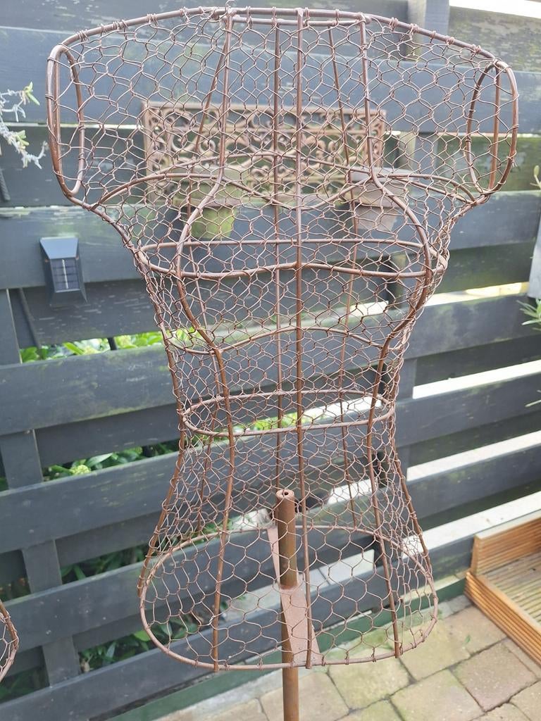 Brocante metalen paspop, Antiek en Kunst, Ophalen