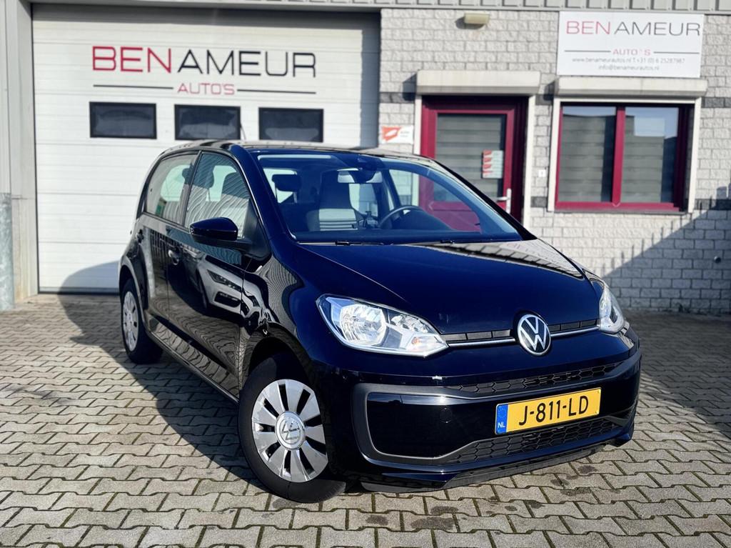 Volkswagen Up! 1.0, Auto's, Stof, Gebruikt, Met garantie (alle), Zwart