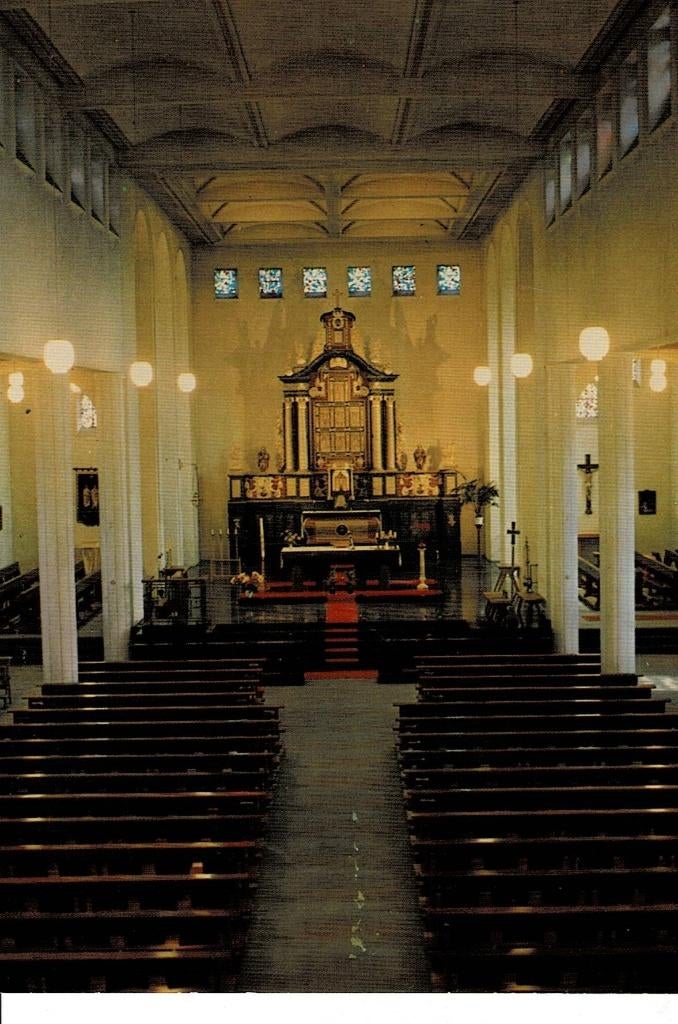 Afferden, interieur Cosmos-Damianus Kerk, Ophalen of Verzenden, Ongelopen, Limburg