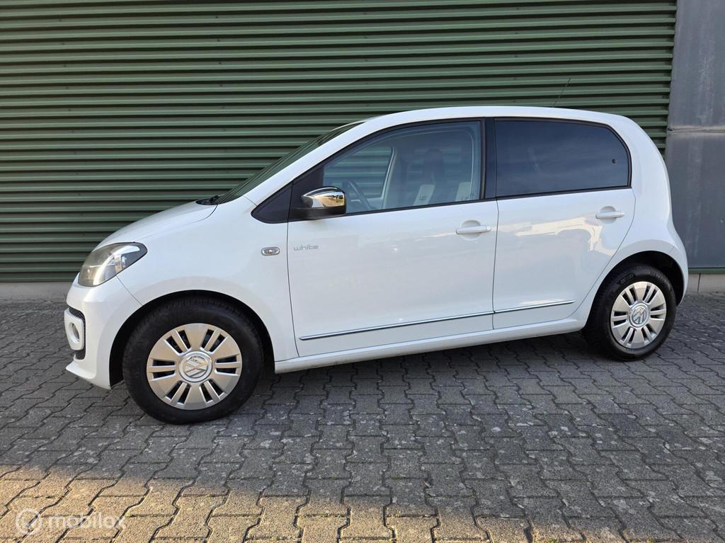 Volkswagen Up! 1.0 White up!|Navi|Stoelverw|Airco|, Voorwielaandrijving, Euro 5, Stof, Gebruikt