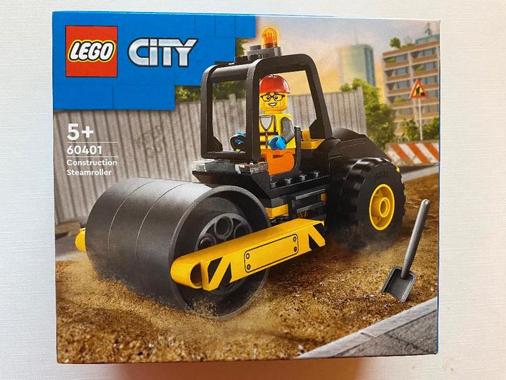 Lego 60401 City Stoomwals, Kinderen en Baby's, Speelgoed | Duplo en Lego, Nieuw, Lego, Complete set, Ophalen