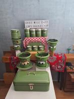 RESEDAGROEN EMAILLE UIT  OPA'S EN OMA'S TIJD 23 foto's, Antiek en Kunst, Ophalen of Verzenden