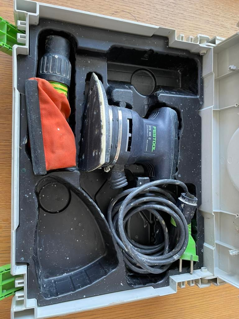 Festool DTS 400 Q driehoek schuurmachine, Ophalen, Zo goed als nieuw, Minder dan 600 watt, Vlakschuurmachine