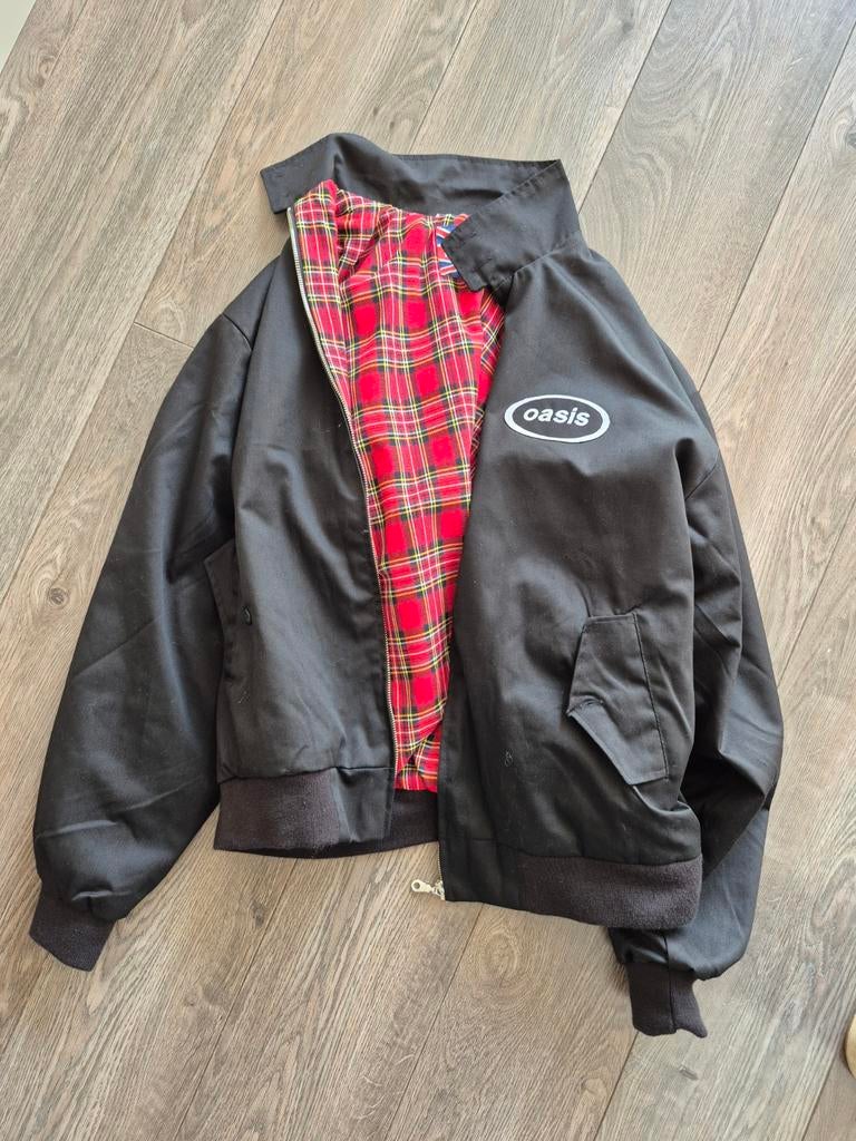 Oasis bomberjack met geruite voering, Ophalen of Verzenden