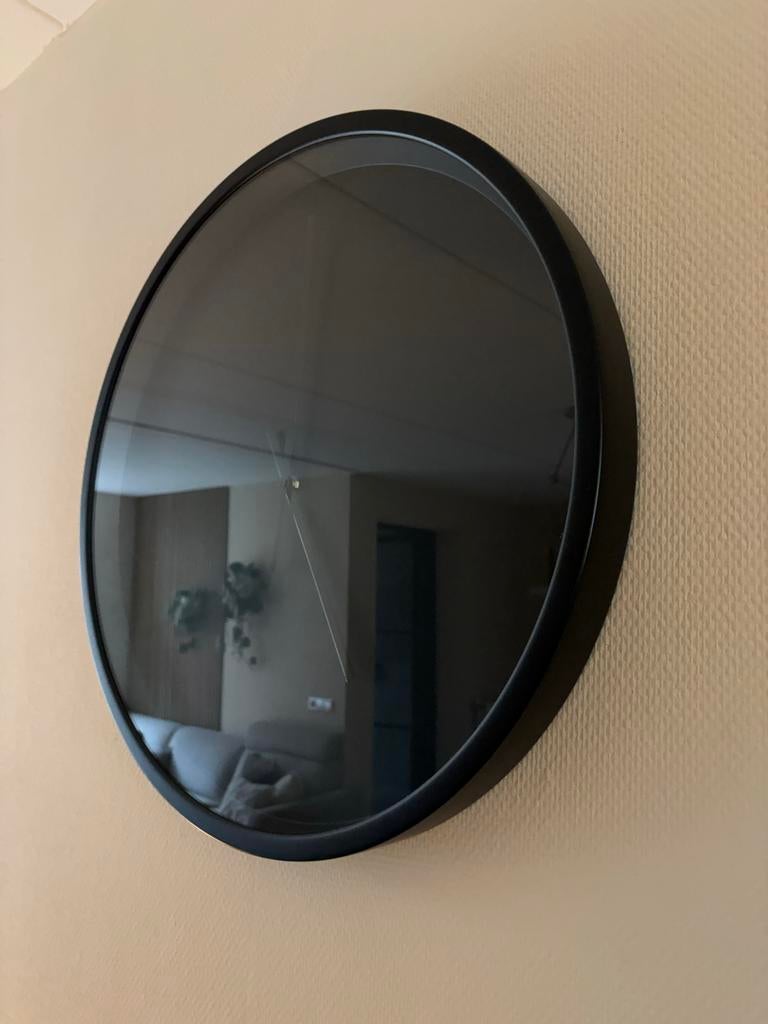 Zuiver wandklok Bandit 60 cm, Ophalen, Zo goed als nieuw, Analoog, Wandklok