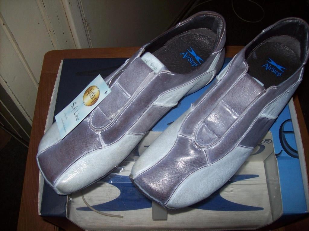 Sport Schoenen Grijs tinten Leer Airstep Nieuw Maat 40, Verzenden, Airstep, Nieuw, Sneakers of Gympen