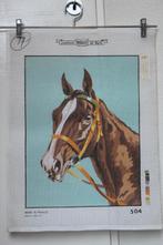 Voorbedrukt stramien Margot 504 paardenhoofd geel halster, Ophalen of Verzenden, Nieuw, Handborduren, Patroon