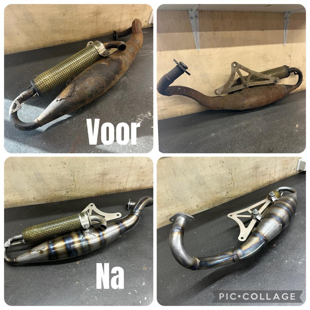 Uitlaat uitdeuken / opknappen, Ophalen of Verzenden, Zo goed als nieuw