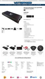 Phoenix Gold ZT15001 24V 1500W RMS monoblok versterker, Hifi-Focus, Aalsmeerderweg 173 1432 CL, Aalsmeer, Nieuw, Ophalen of Verzenden