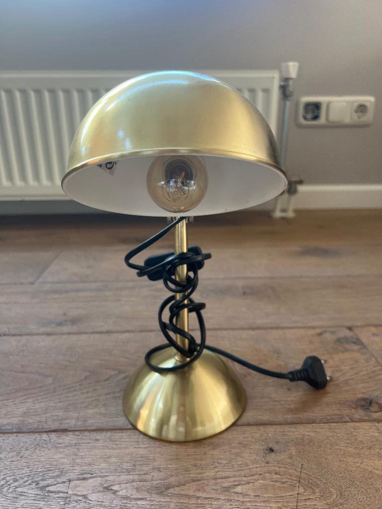 Staande lamp goud, Ophalen, Gebruikt, Minder dan 100 cm