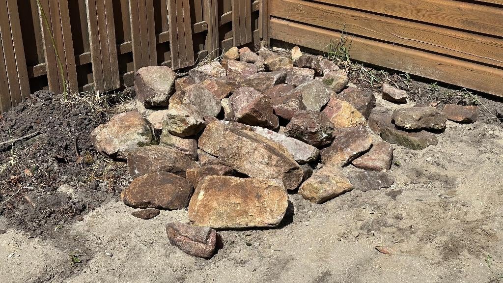 Keien stenen, Tuin en Terras, Grind, Keien en Split, Ophalen, Gebruikt, Oranje, Kei