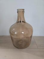 Flesvaas bruin hoogte 44cm zgan, Overige kleuren, Ophalen of Verzenden, Minder dan 50 cm, Glas