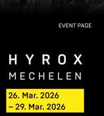 ‘hyrox Women single open’ donderdag 26 maart in Mechelen, Tickets en Kaartjes, Evenementen en Festivals