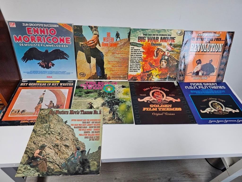 9 lp’s filmmuziek voor €30,-, Ophalen of Verzenden, Gebruikt, Overige formaten