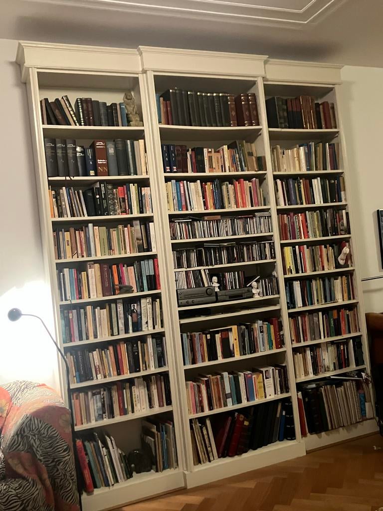 Grote hoge boekenkast met verstelbare planken, Huis en Inrichting, Kasten | Boekenkasten, Met plank(en), Gebruikt, 200 cm of meer