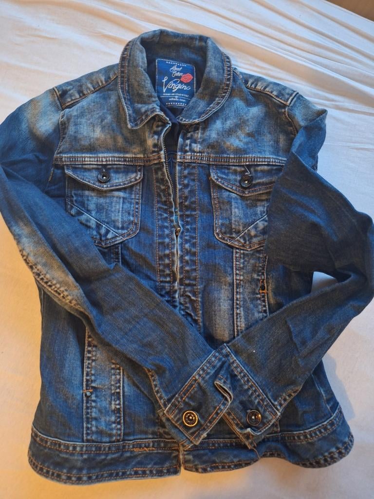 Leuk spijkerjasje maat 16  vingino, Kinderen en Baby's, Kinderkleding | Maat 158, Ophalen of Verzenden, Zo goed als nieuw, Meisje