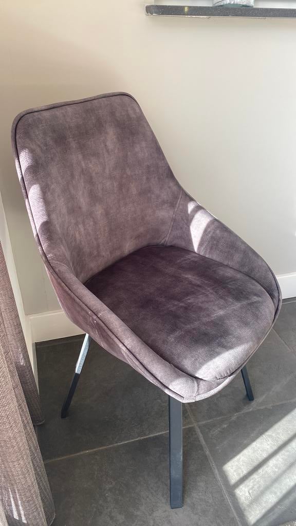 Eettafel stoelen groen zgan draaibaar, Huis en Inrichting, Stoelen, Ophalen, Twee, Overige kleuren, Zo goed als nieuw