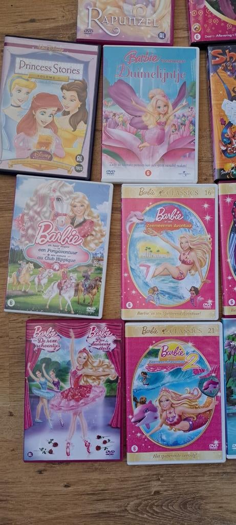 14 x Barbie DVD's - diverse titels, Ophalen of Verzenden