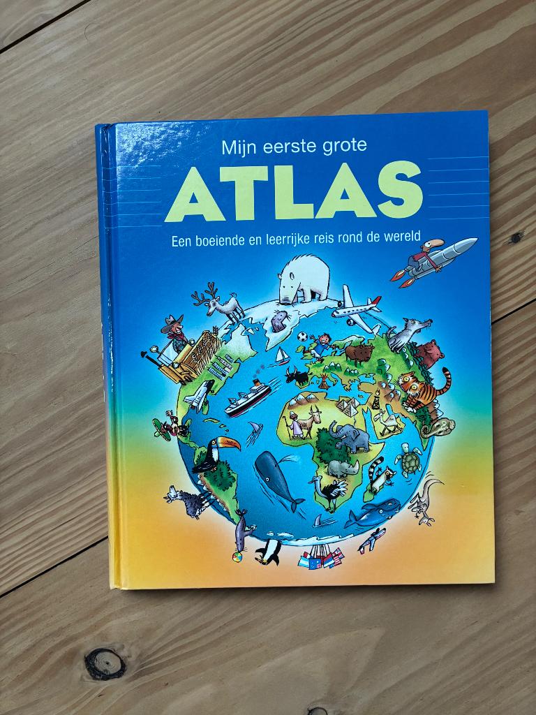 Mijn eerste grote atlas, Boeken, Kinderboeken | Jeugd | onder 10 jaar, Ophalen of Verzenden, Zo goed als nieuw, Zuid-Nederlandse Uitgeverij