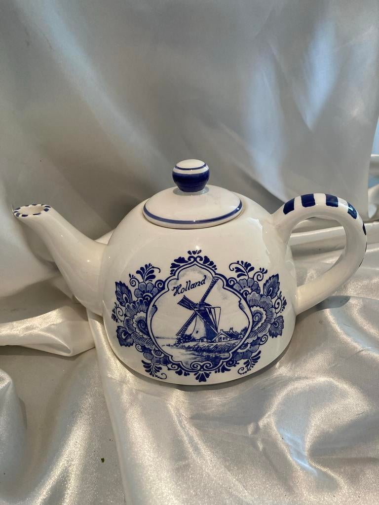 Delfts blauwe theepot AGRO 325, Ophalen of Verzenden