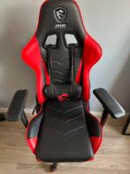 MSI gaming CH110 stoel in uitstekende staat, Ophalen, Ergonomisch, Zo goed als nieuw, Zwart
