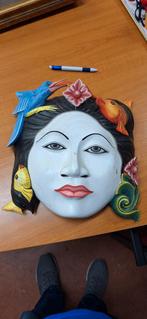 Handgesneden Balinees masker - I Wayan Muka Mas-Ubud, Antiek en Kunst, Kunst | Niet-Westerse kunst, Ophalen of Verzenden