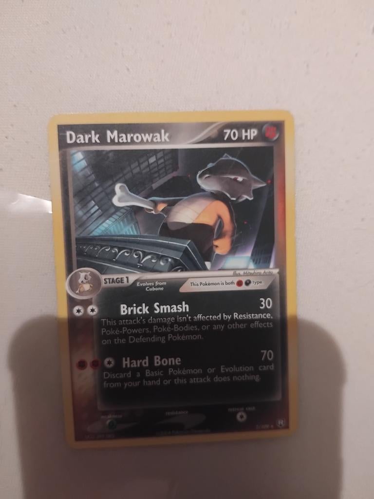 Dark Marowak Pokémon Kaart 70 HP, Ophalen of Verzenden, Gebruikt, Losse kaart