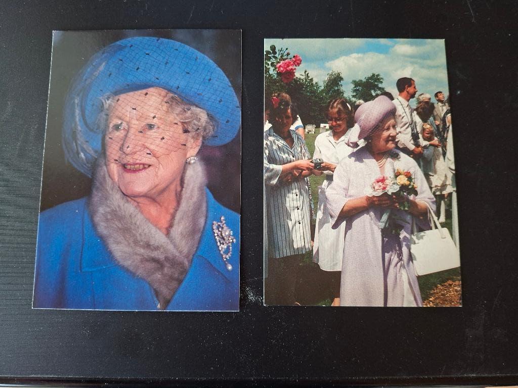Queen mum, Verzenden, Gebruikt, Buitenland, Kaart, Foto of Prent